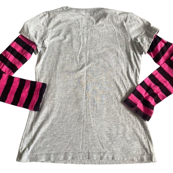 Monster High Girls Long Sleeve Layered Tee Size 7/8 Be Yourself Be Unique Shirt - Picture 5 of 5